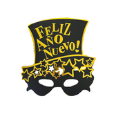 Mascara copa feliz año nuevo x2